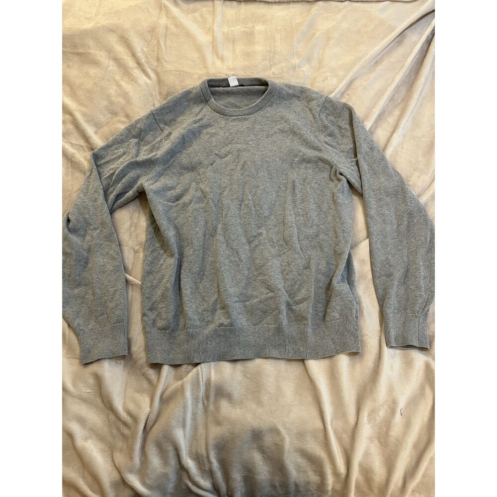 Amazon Essentials Men's Long-Sleeve Crewneck Sweater Gray Large